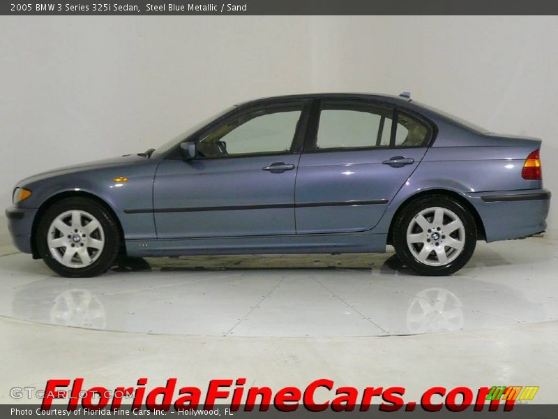 Steel Blue Metallic / Sand 2005 BMW 3 Series 325i Sedan