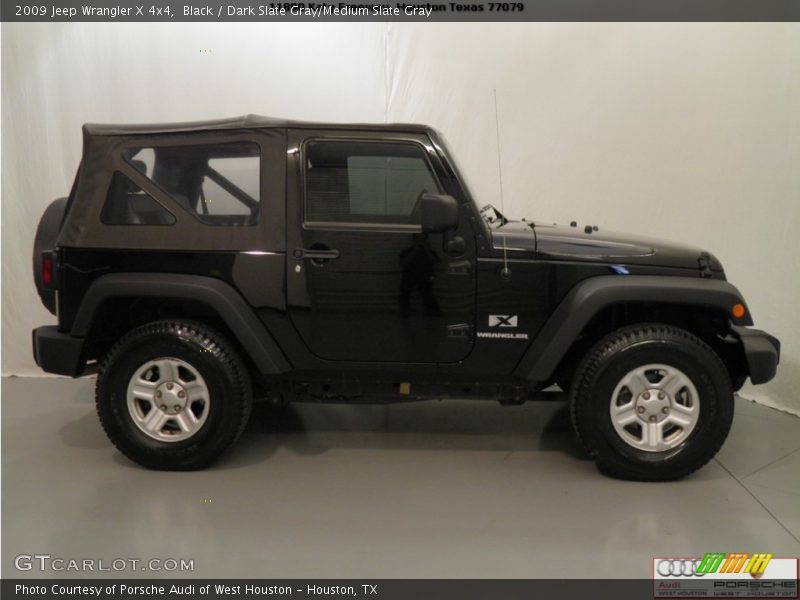 Black / Dark Slate Gray/Medium Slate Gray 2009 Jeep Wrangler X 4x4