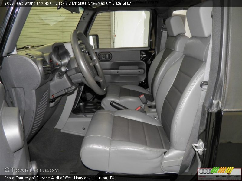 Black / Dark Slate Gray/Medium Slate Gray 2009 Jeep Wrangler X 4x4