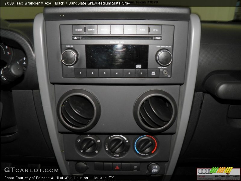 Black / Dark Slate Gray/Medium Slate Gray 2009 Jeep Wrangler X 4x4