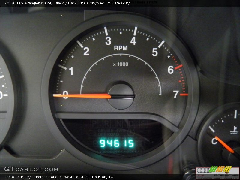 Black / Dark Slate Gray/Medium Slate Gray 2009 Jeep Wrangler X 4x4