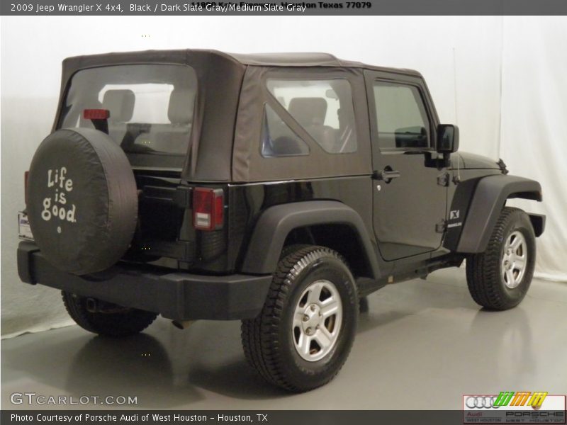 Black / Dark Slate Gray/Medium Slate Gray 2009 Jeep Wrangler X 4x4