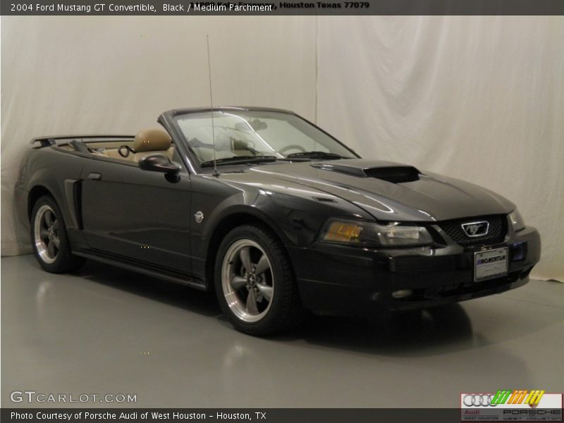 Black / Medium Parchment 2004 Ford Mustang GT Convertible