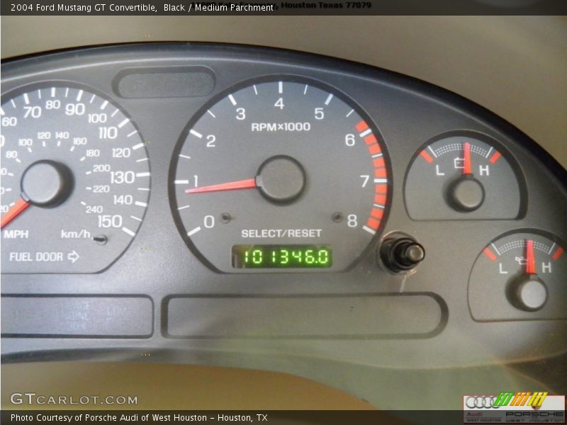 Black / Medium Parchment 2004 Ford Mustang GT Convertible