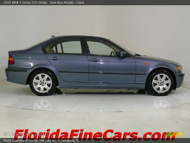 Steel Blue Metallic / Sand 2005 BMW 3 Series 325i Sedan