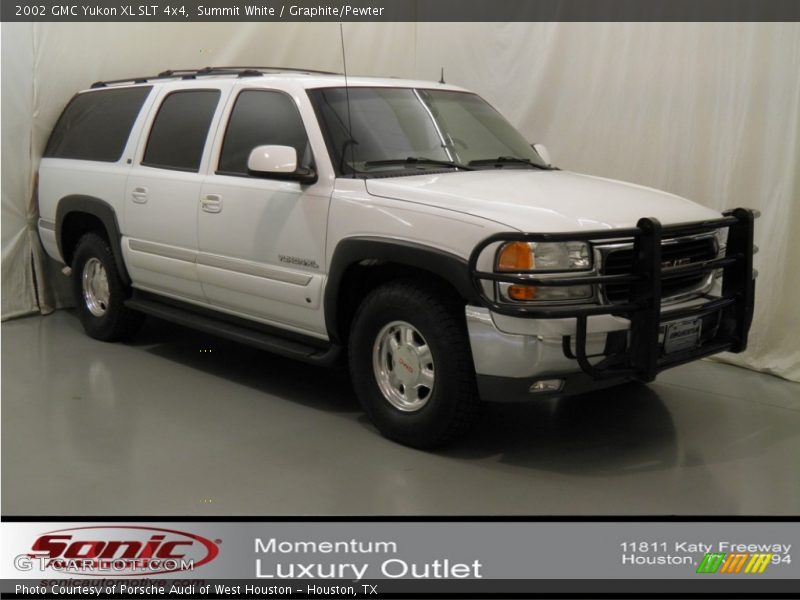 Summit White / Graphite/Pewter 2002 GMC Yukon XL SLT 4x4
