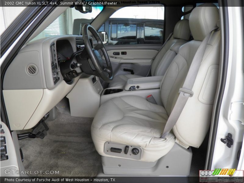 Summit White / Graphite/Pewter 2002 GMC Yukon XL SLT 4x4