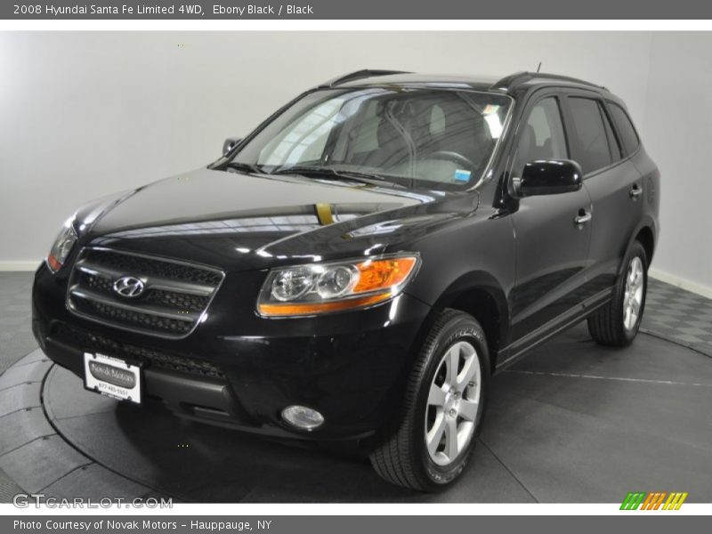 Ebony Black / Black 2008 Hyundai Santa Fe Limited 4WD