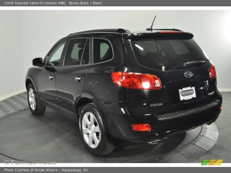 Ebony Black / Black 2008 Hyundai Santa Fe Limited 4WD