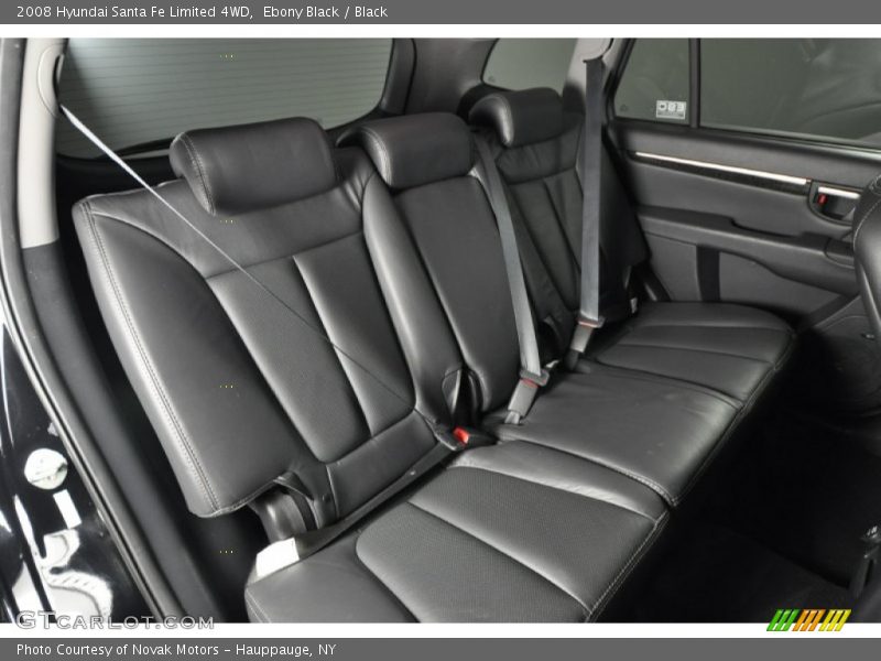Rear Seat of 2008 Santa Fe Limited 4WD