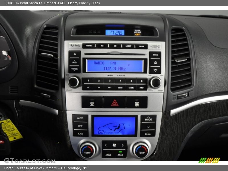 Controls of 2008 Santa Fe Limited 4WD
