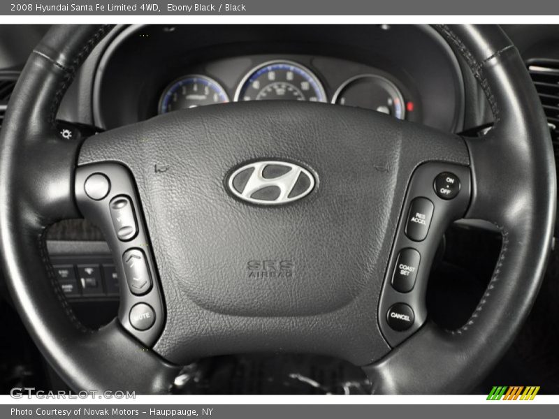 Ebony Black / Black 2008 Hyundai Santa Fe Limited 4WD