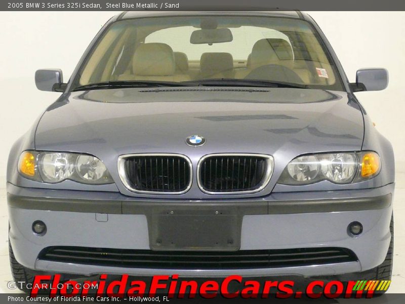 Steel Blue Metallic / Sand 2005 BMW 3 Series 325i Sedan