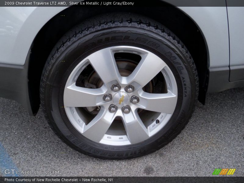 Silver Ice Metallic / Light Gray/Ebony 2009 Chevrolet Traverse LTZ AWD