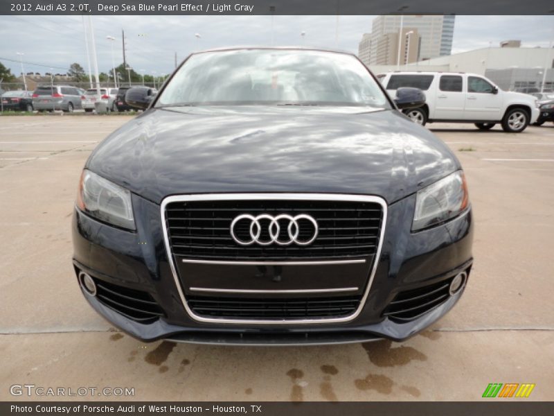 Deep Sea Blue Pearl Effect / Light Gray 2012 Audi A3 2.0T