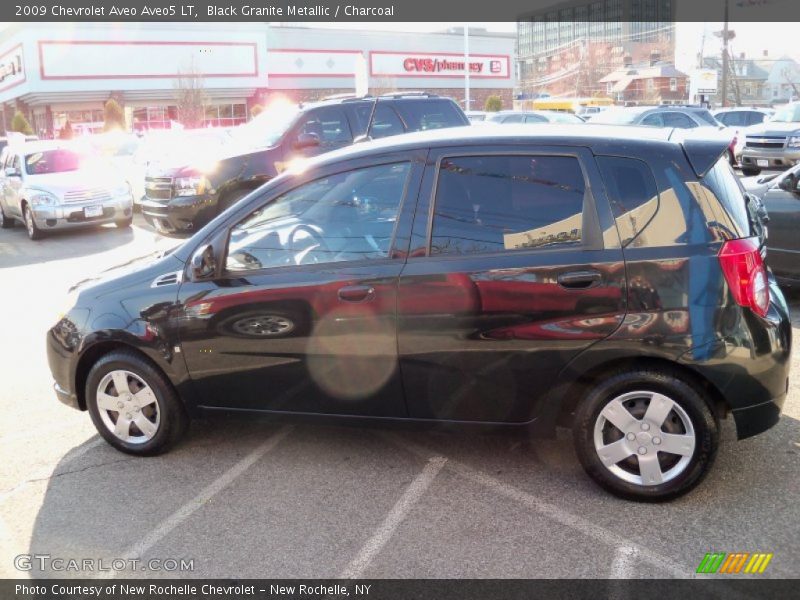 Black Granite Metallic / Charcoal 2009 Chevrolet Aveo Aveo5 LT