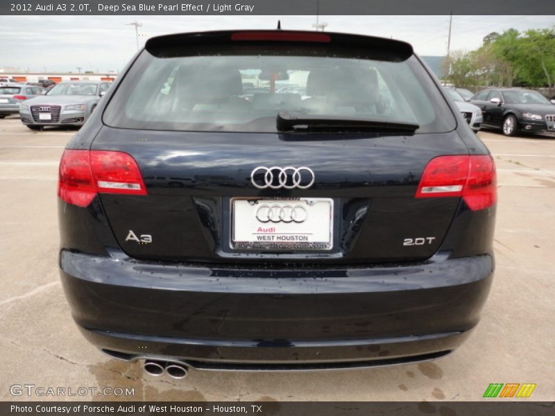 Deep Sea Blue Pearl Effect / Light Gray 2012 Audi A3 2.0T