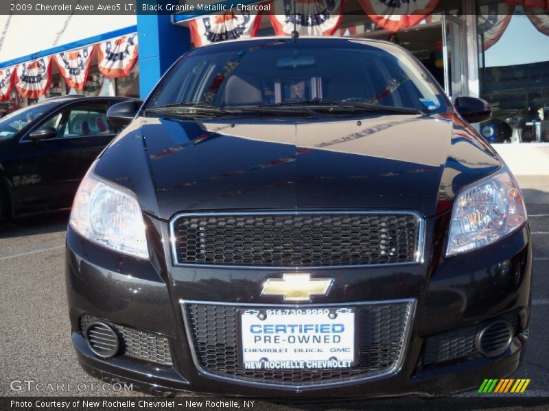 Black Granite Metallic / Charcoal 2009 Chevrolet Aveo Aveo5 LT