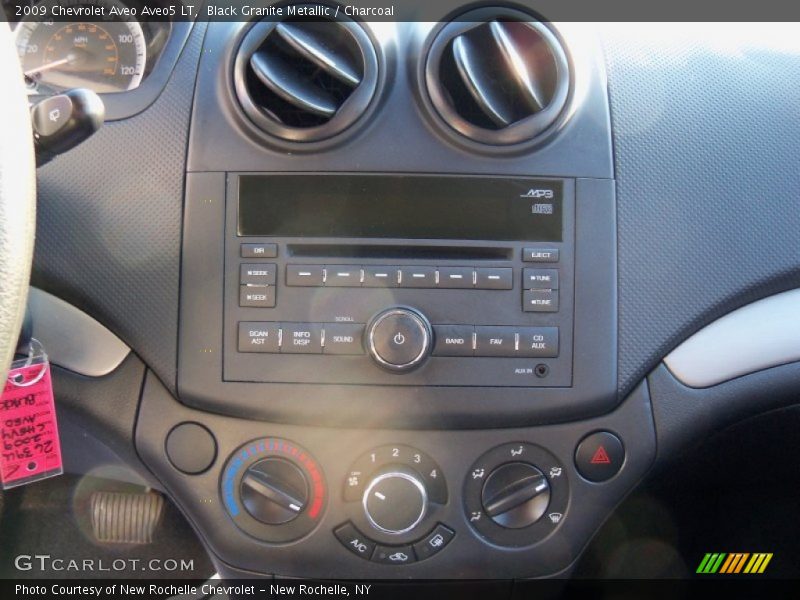 Black Granite Metallic / Charcoal 2009 Chevrolet Aveo Aveo5 LT