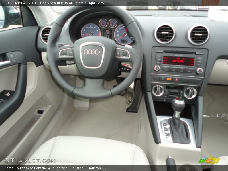 Deep Sea Blue Pearl Effect / Light Gray 2012 Audi A3 2.0T