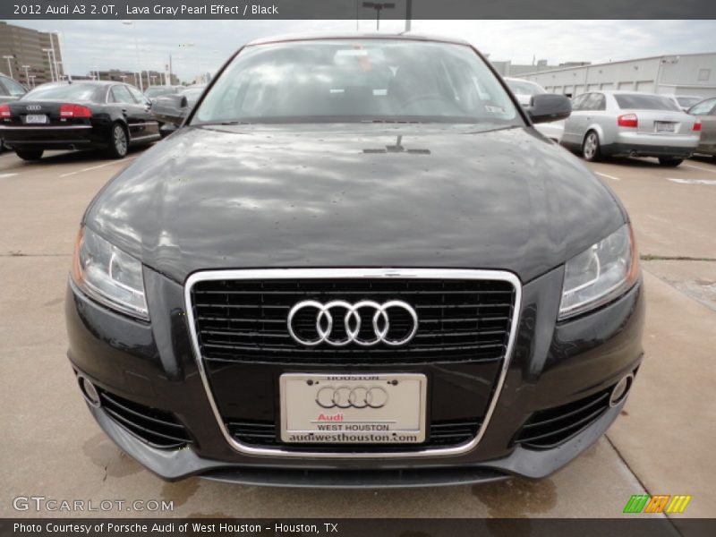 Lava Gray Pearl Effect / Black 2012 Audi A3 2.0T