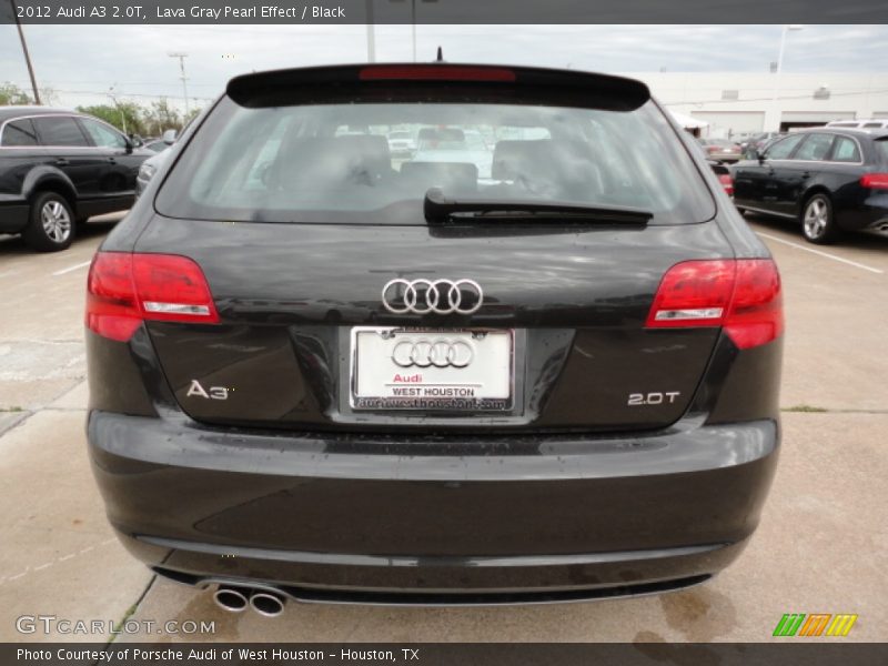 Lava Gray Pearl Effect / Black 2012 Audi A3 2.0T