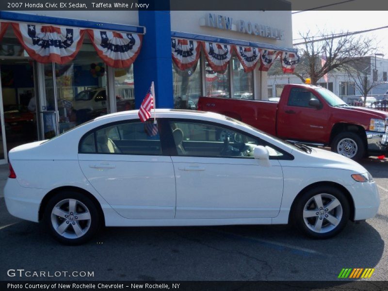 Taffeta White / Ivory 2007 Honda Civic EX Sedan