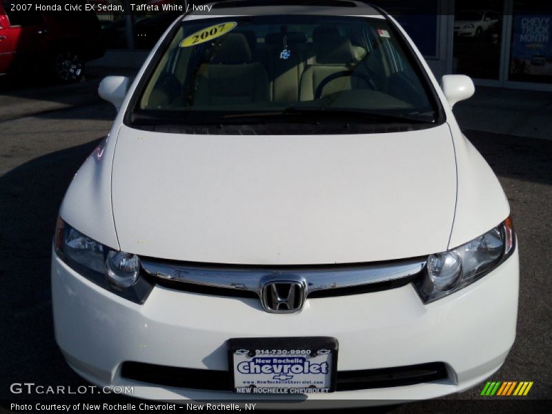 Taffeta White / Ivory 2007 Honda Civic EX Sedan