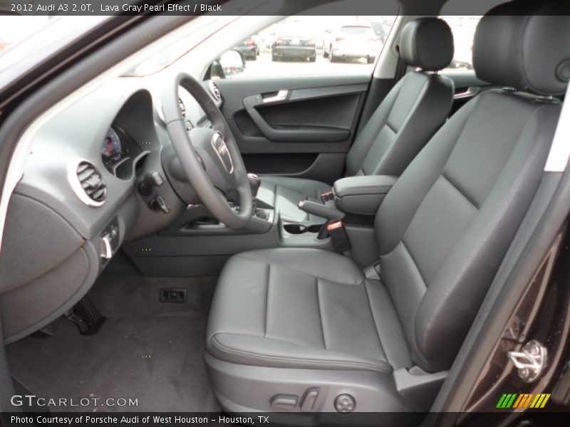 Front Seat of 2012 A3 2.0T
