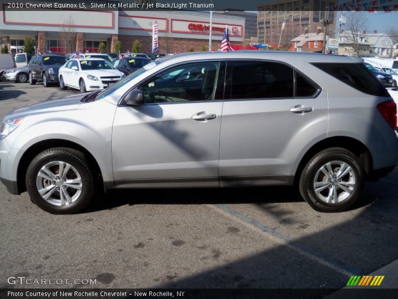 Silver Ice Metallic / Jet Black/Light Titanium 2010 Chevrolet Equinox LS