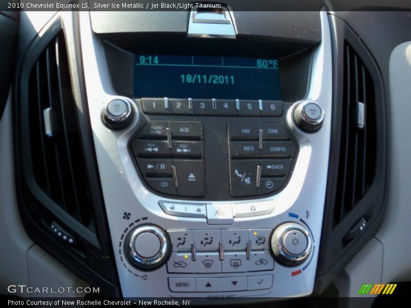 Silver Ice Metallic / Jet Black/Light Titanium 2010 Chevrolet Equinox LS