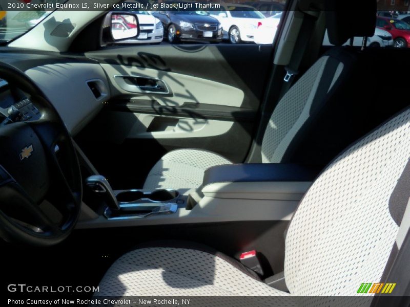 Silver Ice Metallic / Jet Black/Light Titanium 2010 Chevrolet Equinox LS
