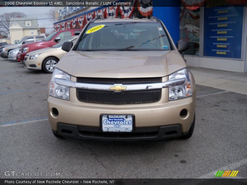 Sandstone Metallic / Light Cashmere 2008 Chevrolet Equinox LS AWD