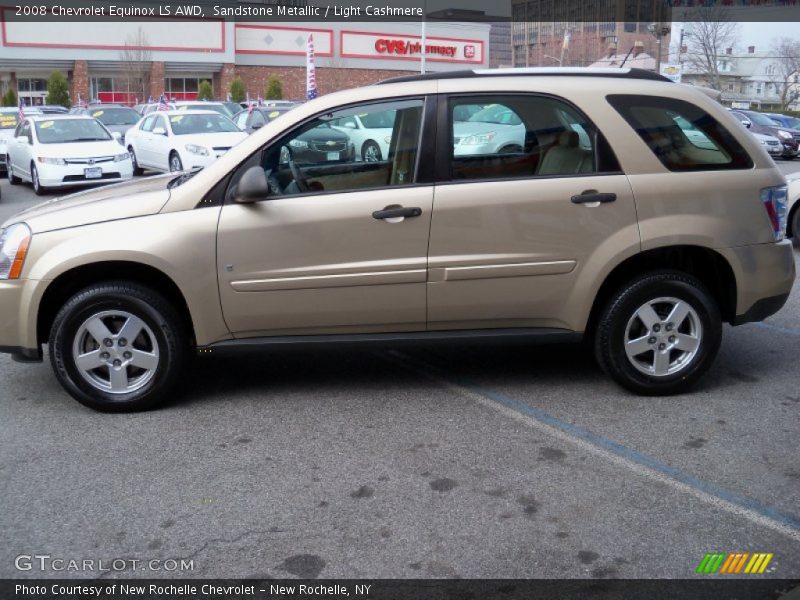 Sandstone Metallic / Light Cashmere 2008 Chevrolet Equinox LS AWD