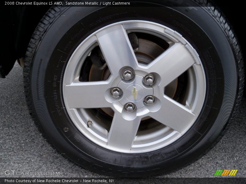 Sandstone Metallic / Light Cashmere 2008 Chevrolet Equinox LS AWD