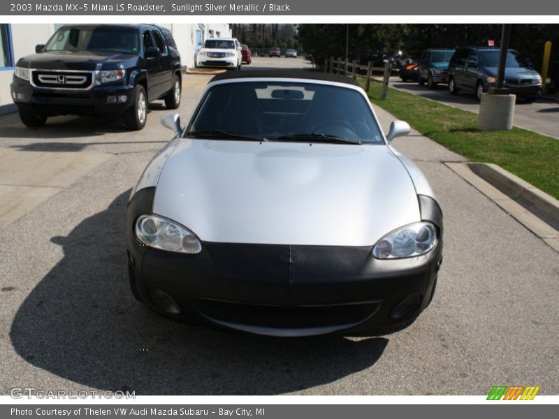 Sunlight Silver Metallic / Black 2003 Mazda MX-5 Miata LS Roadster