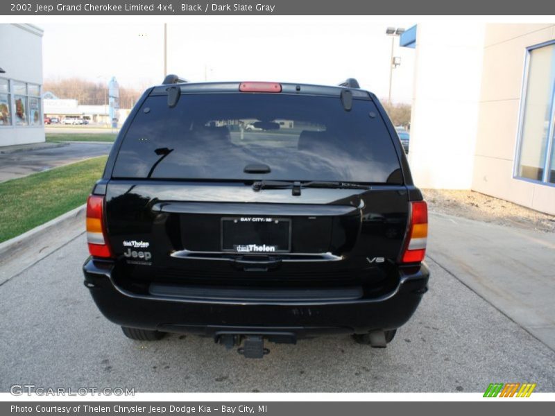 Black / Dark Slate Gray 2002 Jeep Grand Cherokee Limited 4x4
