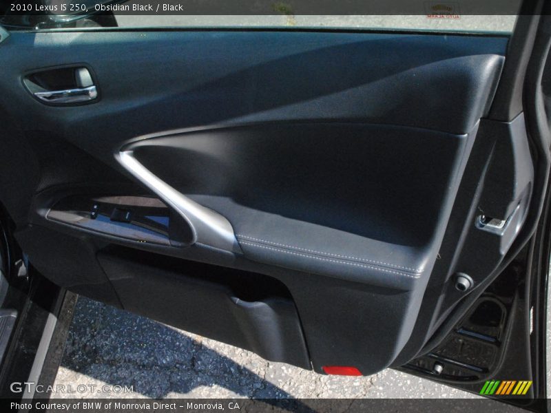 Obsidian Black / Black 2010 Lexus IS 250