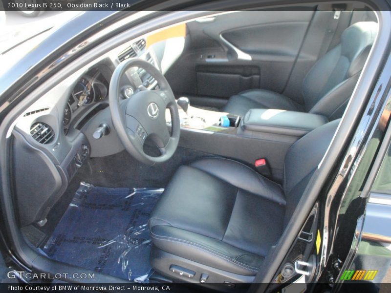 Obsidian Black / Black 2010 Lexus IS 250