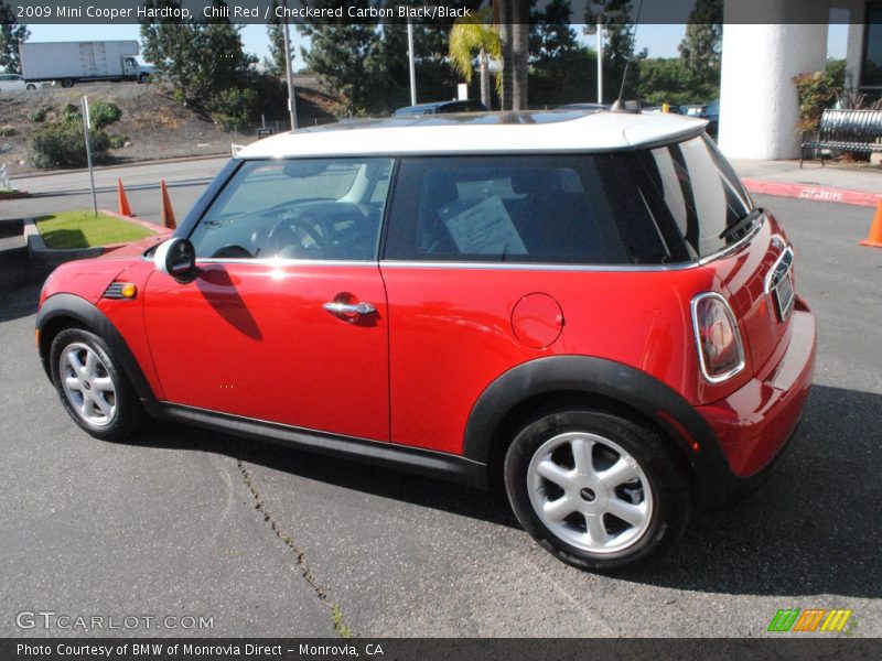 Chili Red / Checkered Carbon Black/Black 2009 Mini Cooper Hardtop