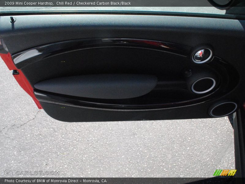 Chili Red / Checkered Carbon Black/Black 2009 Mini Cooper Hardtop