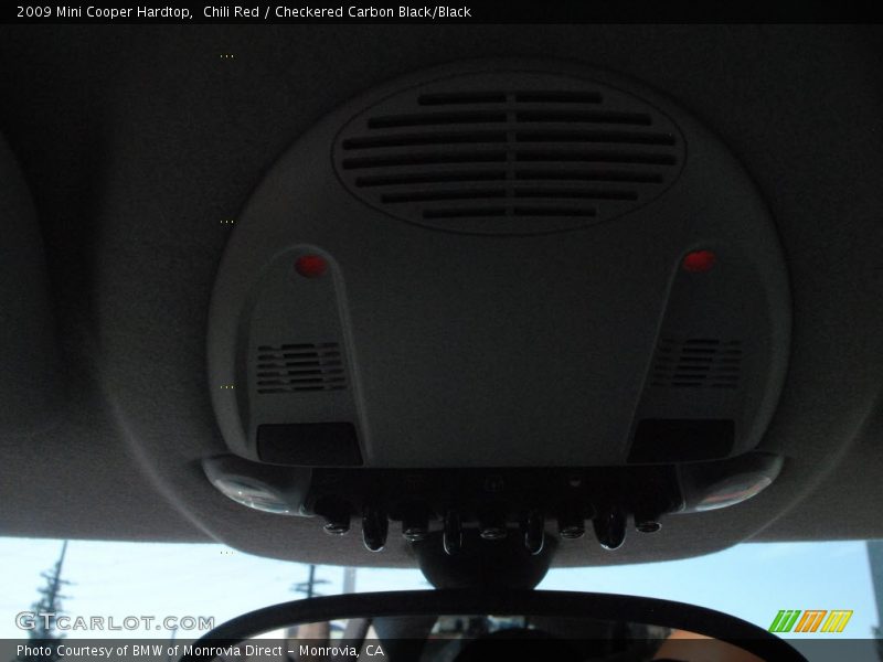 Chili Red / Checkered Carbon Black/Black 2009 Mini Cooper Hardtop