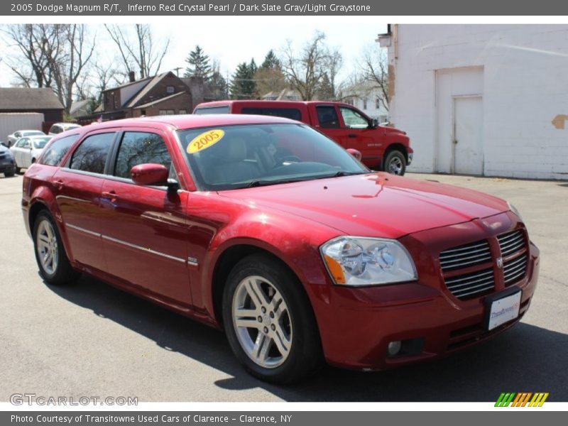 Inferno Red Crystal Pearl / Dark Slate Gray/Light Graystone 2005 Dodge Magnum R/T