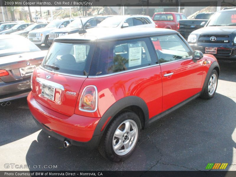 Chili Red / Black/Grey 2009 Mini Cooper Hardtop