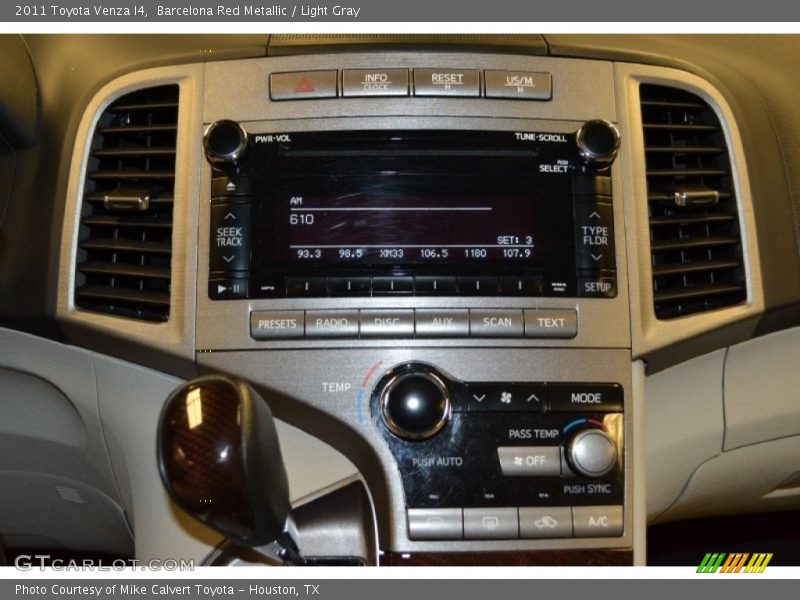 Barcelona Red Metallic / Light Gray 2011 Toyota Venza I4