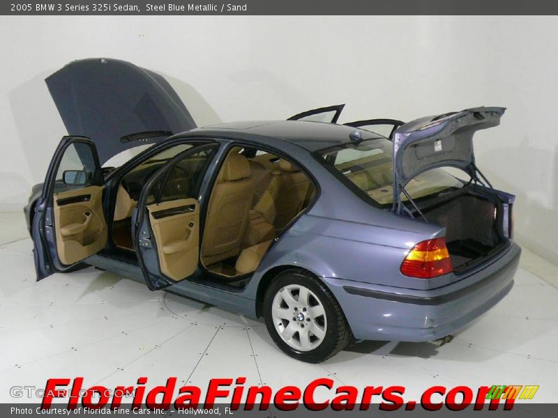 Steel Blue Metallic / Sand 2005 BMW 3 Series 325i Sedan