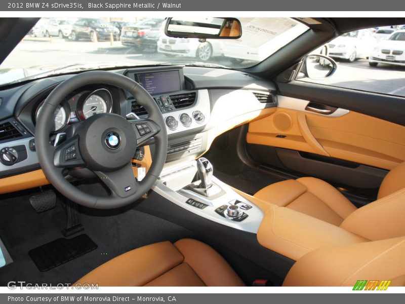 Black Sapphire Metallic / Walnut 2012 BMW Z4 sDrive35is
