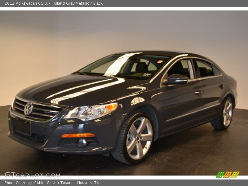 Island Gray Metallic / Black 2012 Volkswagen CC Lux