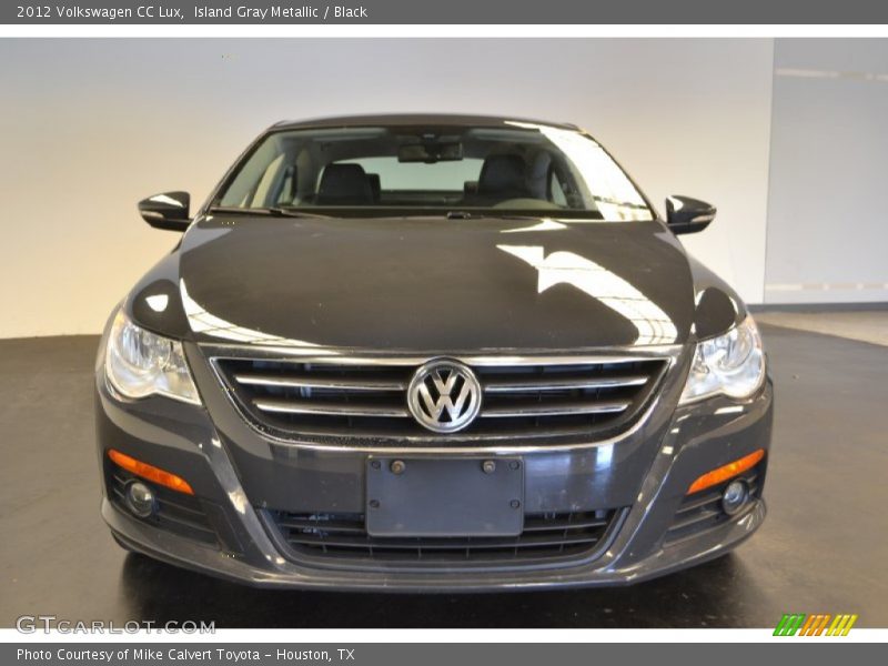 Island Gray Metallic / Black 2012 Volkswagen CC Lux