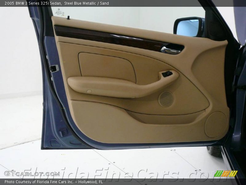 Steel Blue Metallic / Sand 2005 BMW 3 Series 325i Sedan